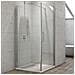 Lato Fisso Box Doccia Swing Adatto Per Porta Battente Swing Cristallo Temprato *** Misure : 87-90xh195 Cm Stampato - Foto miniatura 1