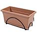 Jardiniere 40x20cm Con Vassoio E Supporto Per Balcone - Terracotta - Foto miniatura 1