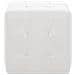 Pouf 2 Pz Bianco 30x30x30 Cm In Similpelle - Foto miniatura 3