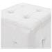 Pouf 2 Pz Bianco 30x30x30 Cm In Similpelle - Foto miniatura 4