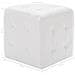 Pouf 2 Pz Bianco 30x30x30 Cm In Similpelle - Foto miniatura 5
