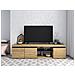 Mobile Tv Mod Naturale ''rovere / nero'', 2 Porte E 2 Comparti, Soggiorno, 160x40x41cm - Foto miniatura 2