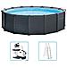 Set Piscina Fuori Terra Graphite Gray Panel 478x124 Cm - Foto miniatura 1