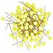 100 Piccoli Spilli Decorativi, Giallo Neon - Foto miniatura 1