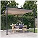 Pergola Da Giardino Con Tetto Retrattile 3x3 M Tortora - Foto miniatura 1