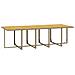 Set Da Pranzo Per Giardino 11pz Con Cuscini In Polyrattan Beige - Foto miniatura 6