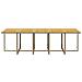 Set Da Pranzo Per Giardino 11pz Con Cuscini In Polyrattan Beige - Foto miniatura 7