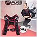 Gilet Pesi Zavorrato Da 10 Kg Allenamento Fitness Workout Corsa 43 Cm X 56-80 Cm - Foto miniatura 6