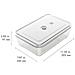 FRESH & SAVE Rettangolare Scatola 2,85 L Grigio, Trasparente 1 pz - Foto miniatura 2
