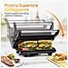 Aigostar York Tostapane Piastra Sandwich Griglia Elettrica 800 Watt Antiaderente Apertura 180° - Foto miniatura 2