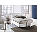 Letto Piazza E Mezza Gloria, Letto Contenitore Con Rivestimento In Tessuto, 100% Made In Italy, Apertura Frontale, Adatto Per Materasso Cm 120x190, Bianco - Foto miniatura 1