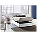 Letto Piazza E Mezza Gloria, Letto Contenitore Con Rivestimento In Tessuto, 100% Made In Italy, Apertura Frontale, Adatto Per Materasso Cm 120x190, Bianco - Foto miniatura 2