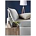 Letto Piazza E Mezza Gloria, Letto Contenitore Con Rivestimento In Tessuto, 100% Made In Italy, Apertura Frontale, Adatto Per Materasso Cm 120x190, Bianco - Foto miniatura 3