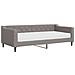 Divano Letto Con Materasso Tortora 90x200 Cm In Tessuto - Foto miniatura 1