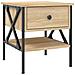 Comodino Rovere Sonoma 40x42x45 Cm In Legno Multistrato - Foto miniatura 2