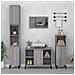 Mobile Lavabo Grigio Sonoma 80x33x60 Cm In Legno Multistrato - Foto miniatura 1