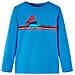 Maglietta Da Bambino Maniche Lunghe Animali Selvatici Blu Cobalto 104 - Foto miniatura 1