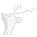Set Di 3 Renne Decorative Con Luci Led 92 Cm Bianco Angeli - Foto miniatura 4