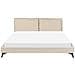 Letto Bouclé Melle 180 X 200 Cm Beige - Foto miniatura 4