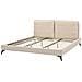 Letto Bouclé Melle 180 X 200 Cm Beige - Foto miniatura 5