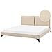 Letto Bouclé Melle 180 X 200 Cm Beige - Foto miniatura 9