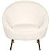 Poltrona Velluto Bianco Langa - Foto miniatura 6
