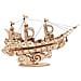 Puzzle 3d In Legno | Barca A 3 Vele - Foto miniatura 1