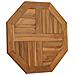 Piano Per Tavolo 60x60x2,5 Cm Ottagonale Legno Massello Di Teak - Foto miniatura 3
