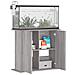 Supporto Acquario 81x36x73cm In Legno Multistrato Grigio Sonoma - Foto miniatura 2