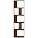 Libreria 5ripiani Rovere Fumo 45x23,5x162,5cm Legno Multistrato - Foto miniatura 3