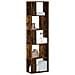 Libreria 5ripiani Rovere Fumo 45x23,5x162,5cm Legno Multistrato - Foto miniatura 1