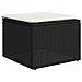 Set Divani Da Giardino Con Cuscini 8 Pz Nero In Polyrattan - Foto miniatura 6