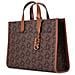 Large Grab Tote Brn Luggage Borse Tote Sintetico Borse Donna Marrone Eu One Size, 30h3g3gt3b-227 - Foto miniatura 3