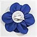 Spilla A Fiore In Raso Blue - Foto miniatura 2