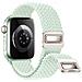 Cinturino Starlight In Nylon Intrecciato Per Apple Watch Green S - Foto miniatura 4
