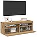 Mobili Porta TV con LED 2 pz Artigianale in Legno Multistrato - Foto miniatura 7