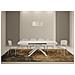 Tavolo allungabile 80x120/204 cm Karida bianco frassino gambe bianche - Foto miniatura 3