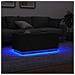 Tavolino da Soggiorno con Luci LED Rovere Nero 90x49x40 cm - Foto miniatura 1