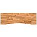 Piano Scrivania Marrone Chiaro 160x50x2,5 Cm In Rovere Massello - Foto miniatura 2