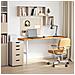 Piano Scrivania Marrone Chiaro 160x50x2,5 Cm In Rovere Massello - Foto miniatura 3