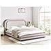 Letto Lino Sintetico Lavardens 160 X 200 Cm Tortora - Foto miniatura 1