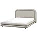 Letto Lino Sintetico Lavardens 160 X 200 Cm Tortora - Foto miniatura 3