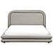 Letto Lino Sintetico Lavardens 160 X 200 Cm Tortora - Foto miniatura 4