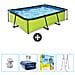 Piscina Fuori Terra - Rettangolo - 300x200x65 Cm - Groen - Include Accessori Coordinati Cb13 - Foto miniatura 1