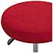 Sedia Girevole Da Ufficio Rosso Vino In Velluto - Foto miniatura 4