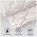 Piumino Universale 210x240 Cm 250 Gr | Imbottitura In Ovatta Soft | Microfibra Anallergica Bianca | Per Tutte Le Stagioni - Foto miniatura 3