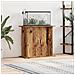 Supporto Acquario 81x36x73 cm in Legno Multistrato Legno Antico - Foto miniatura 2