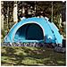 Tenda da Campeggio 4 Persone Blu a Rilascio Rapido - Foto miniatura 1
