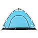 Tenda da Campeggio 4 Persone Blu a Rilascio Rapido - Foto miniatura 6