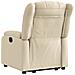 Poltrona Alzapersona Reclinabile Elettrica Crema in Tessuto - Foto miniatura 4